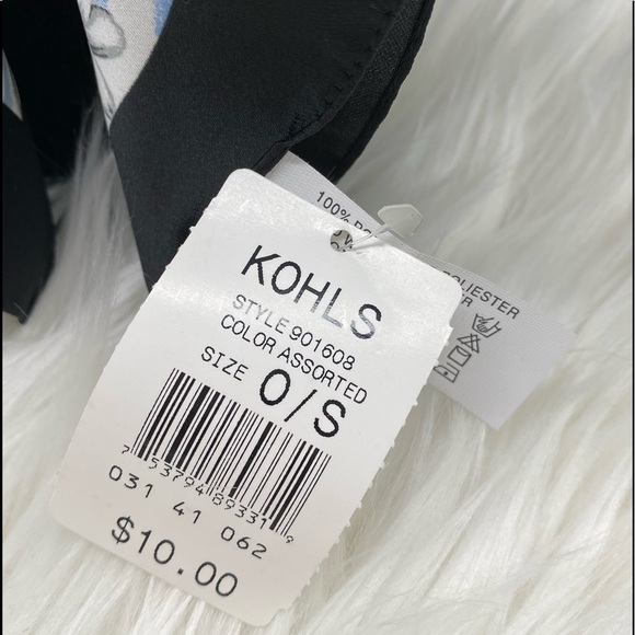 LAST CHANCE NWT Vintage Kohl’s Daisy Print Square Scarf - Picture 3 of 4